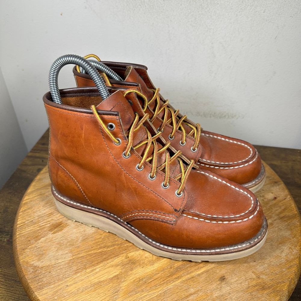 Red Wing Heritage 6-Inch Moc Toe Boots 3375 Oro Legacy Leather Womens 7 B